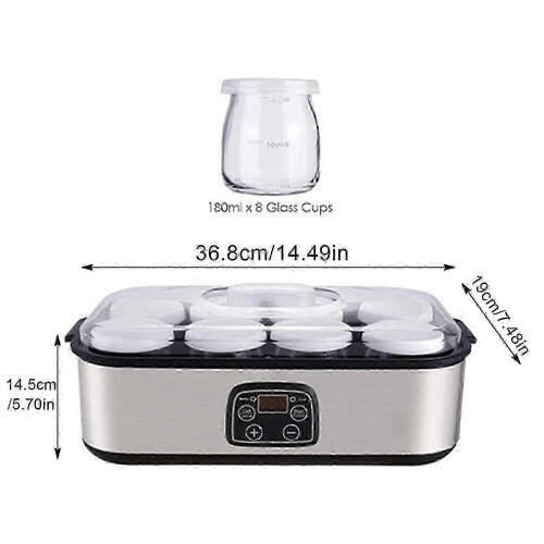 Probiotic Yogurt Maker, Probiotic Yogurt Maker with Adjustable Temperature & Time Control, Yogurt Ja 1