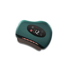 (Green 12 Stops)Gua Sha Facial Tools,electric Gua Sha Scraping,face Sculpting Tool Lift Device,face Massager With Heated & Vibration & Red