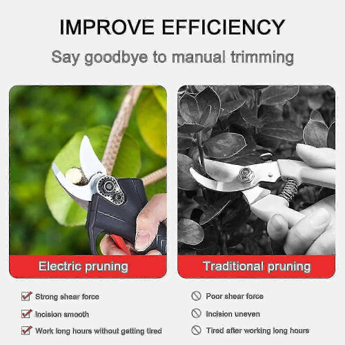 Electric Pruning Shears, 48vf Rechargeable Cordless Professional Electric Pruning Shearsdual 1