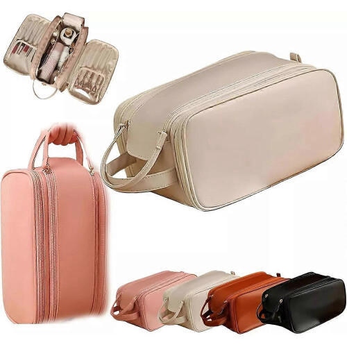 (Pink) Makeup Bag Cosmetic Bag, Travel Makeup Bag,Water-resistent Makeup Bags