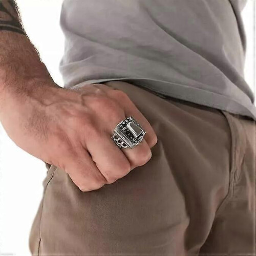 (5) Handmade V8 Engine Ring, Fun Miniature V8 Engine Design, V8 Engine Block Ring 2