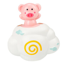 Baby Bath Toy with Cloud Shower and Cute Pig Design, Educational for Toddler HandEye Coordination