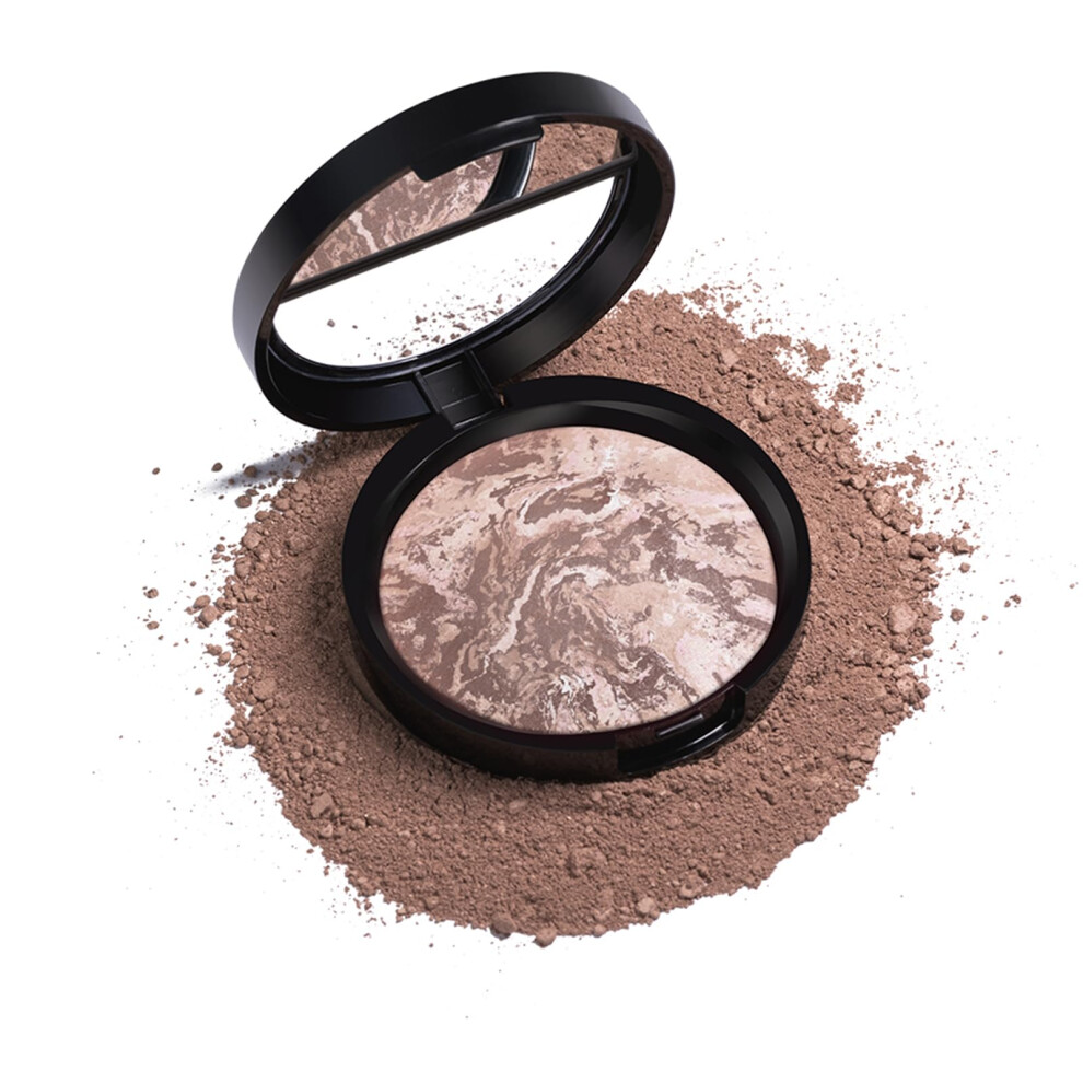 Contour Palette with Bronzer Highlighter, Longlasting Baked Formula, Cruelty Multi Shade #002