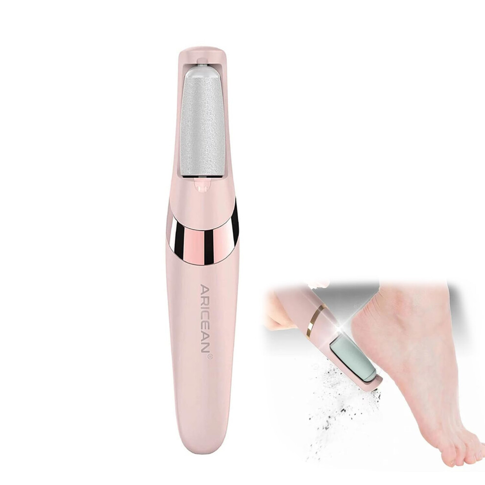 Electric Foot Callus Remover with Dual Rollers for Cracked Heels, Rechargeable Electronic Foot File