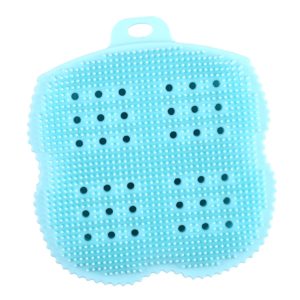 Silicone Bath Brush and Back Scrubber for Gentle Exfoliation with NonSlip Grip