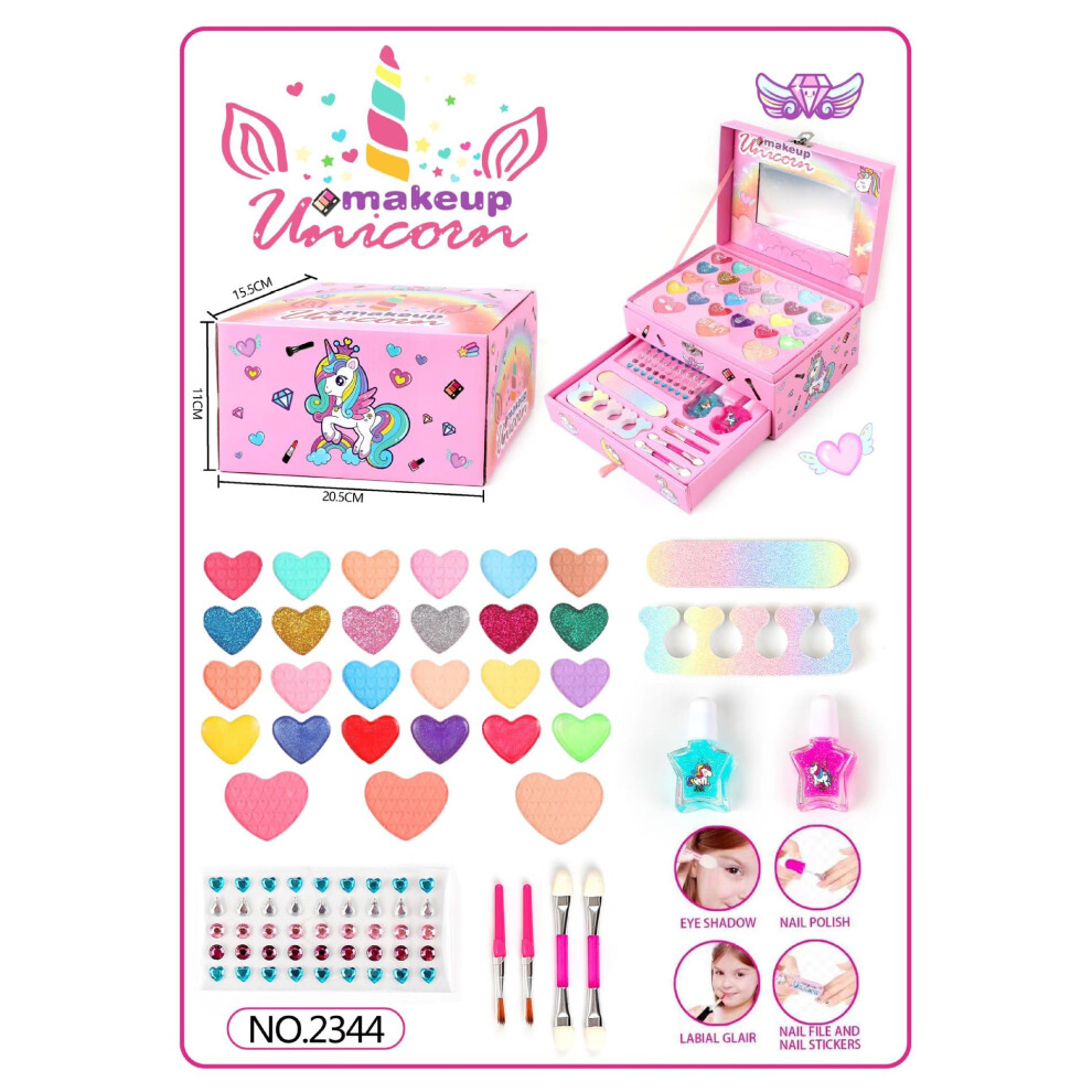 78 Color Makeup Palette Kit with Eyeshadow, Lip Gloss, Blush and Concealer for Professional Use