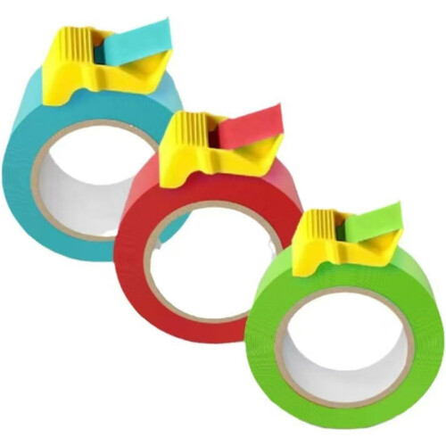 3Pcs Tape Dispenser with Cutter for Painting, Precise OneHand Cutting, MultiTape Compatibility 2