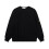 (S,black)2025 Classic Stone Correct Version Solid Color Round Neck Badge Long Sleeve Men And Women 1