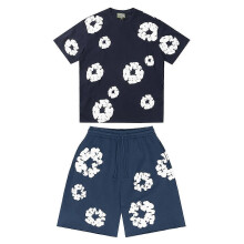 (17,XL)2025 Summer Men's Shorts Set, Hip Hop Style,Cotton, Casual Fitness, Travel Ready,2-Piece