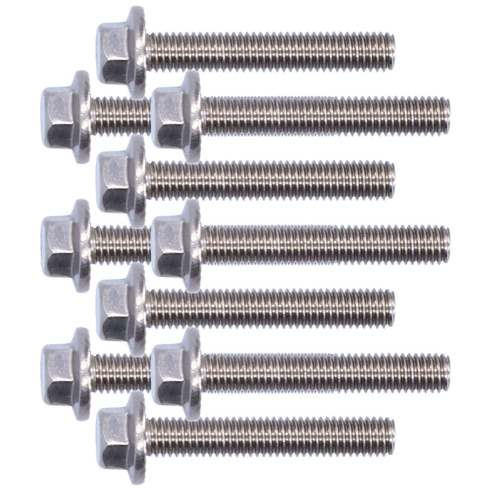 M5 Stainless Steel 304 Flanged Hex Head Bolts 10-40Mm Screws Durable Hardware 8781382430761