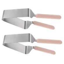 2pcs Ergonomic Cake Slicer and Cutter Tongs for Even Portions, Cheese, Pies and Desserts