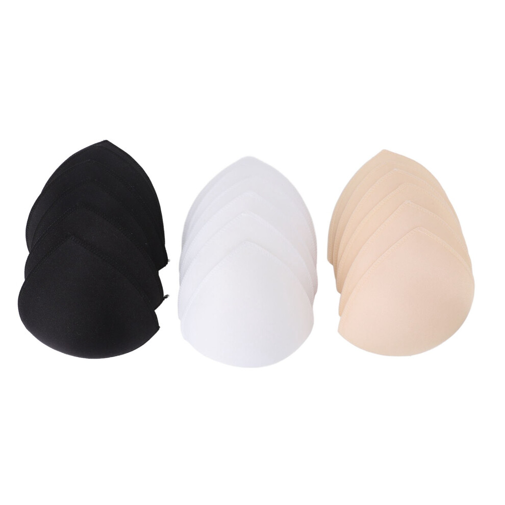 Removable Bra Cups, Bra Pads Inserts for Enhanced Support in Sports Bras and Swimwear, Push Up The Breast with Thicker Sponge Padding, Sewn and No