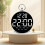 Voice Controlled Digital Alarm Clock With LED Display, Night Mode, Nap Watch Function, Temp Date Time Display, White 4
