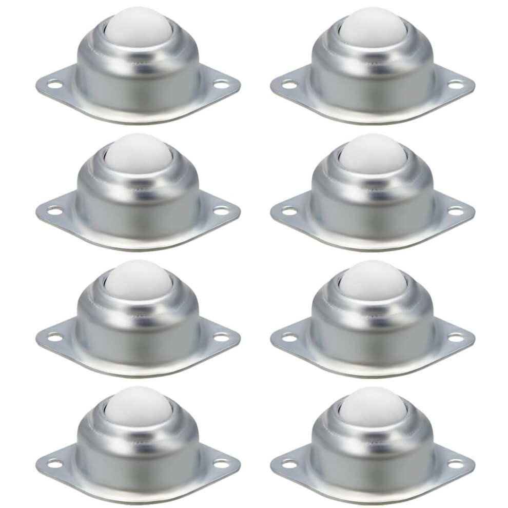 Rolling Ball Transfers Nylon Round Ball Transfer Universal Casters, Silent 25Mm (0.98In) 8Pack For Trash Can And Storage Box 9174973652533