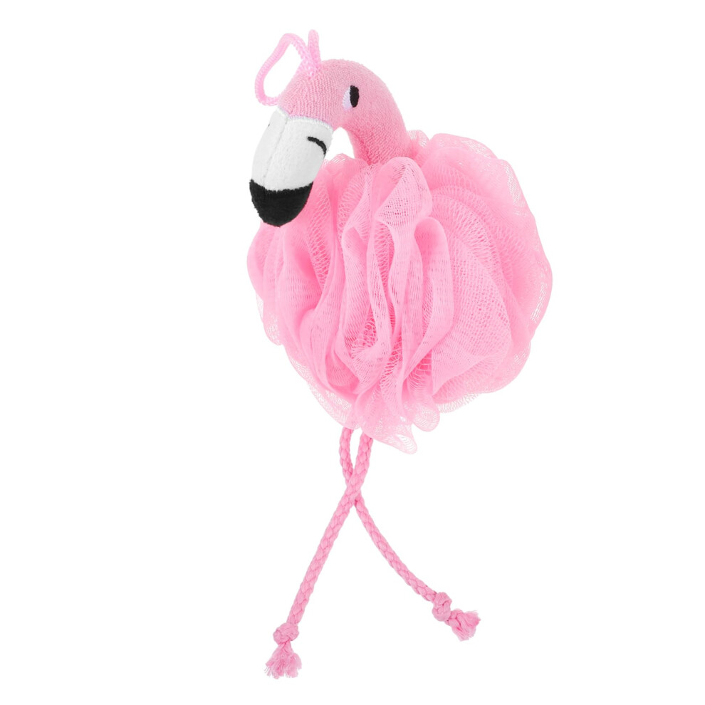 Pink Flamingo Bath Shower Sponge Loofah Body Scrubber For Gentle Exfoliation And Rich Lather