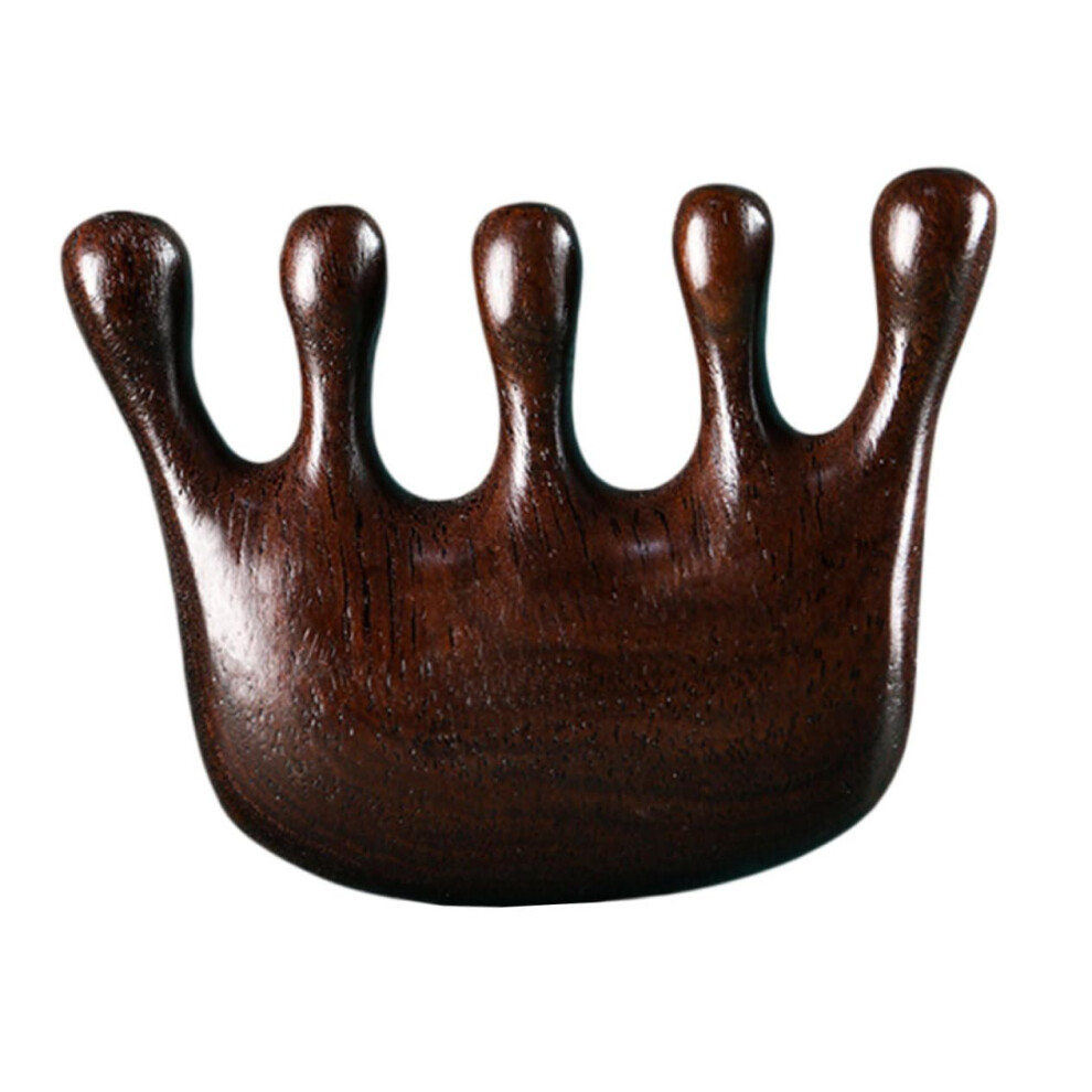 Wooden Scalp Massager Comb with Wide Tooth Design for Deep Massage and Hair Growth