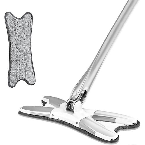 (2pcs) Hands Free Self Wringing Flat Mop,Floor Squeeze Mop with Replacement Pads,2 Pcs