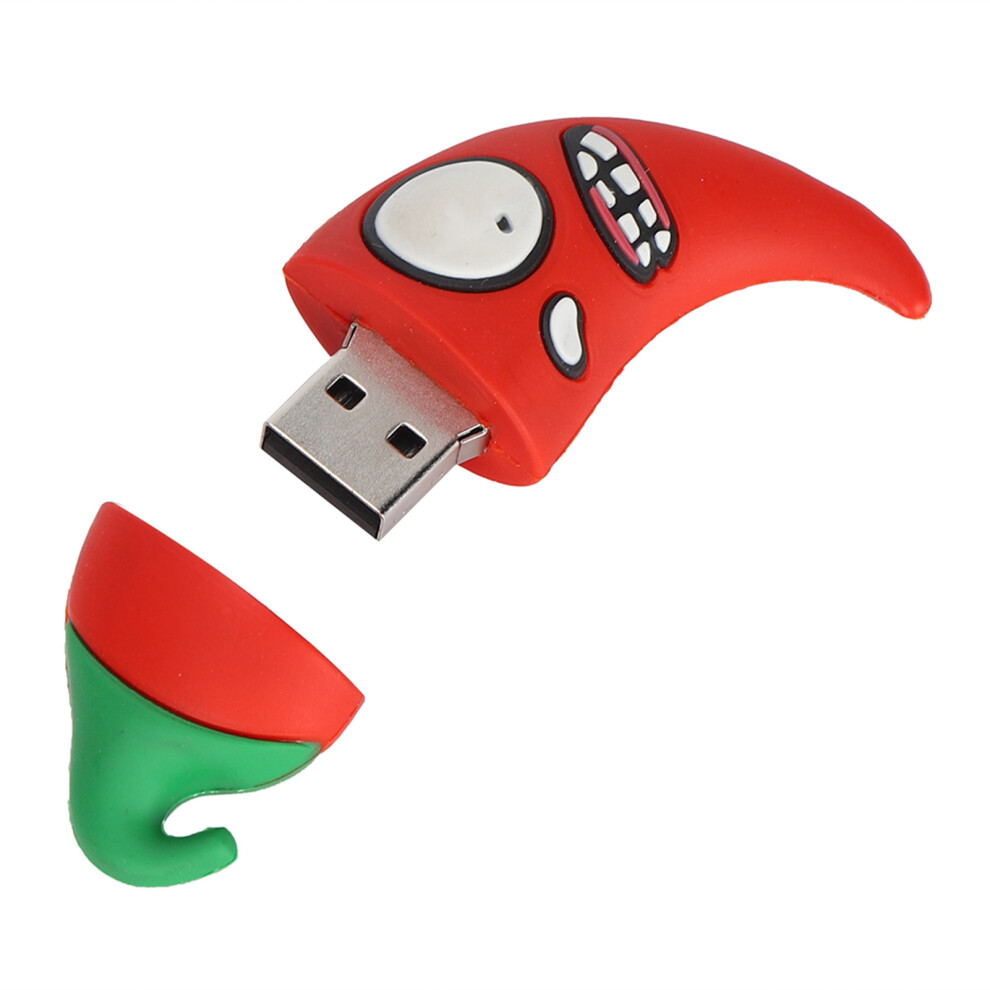 Cartoon Chili Shape 32Gb Usb Flash Drive, Compatible With Windows, Mac & Linux 5061382431504