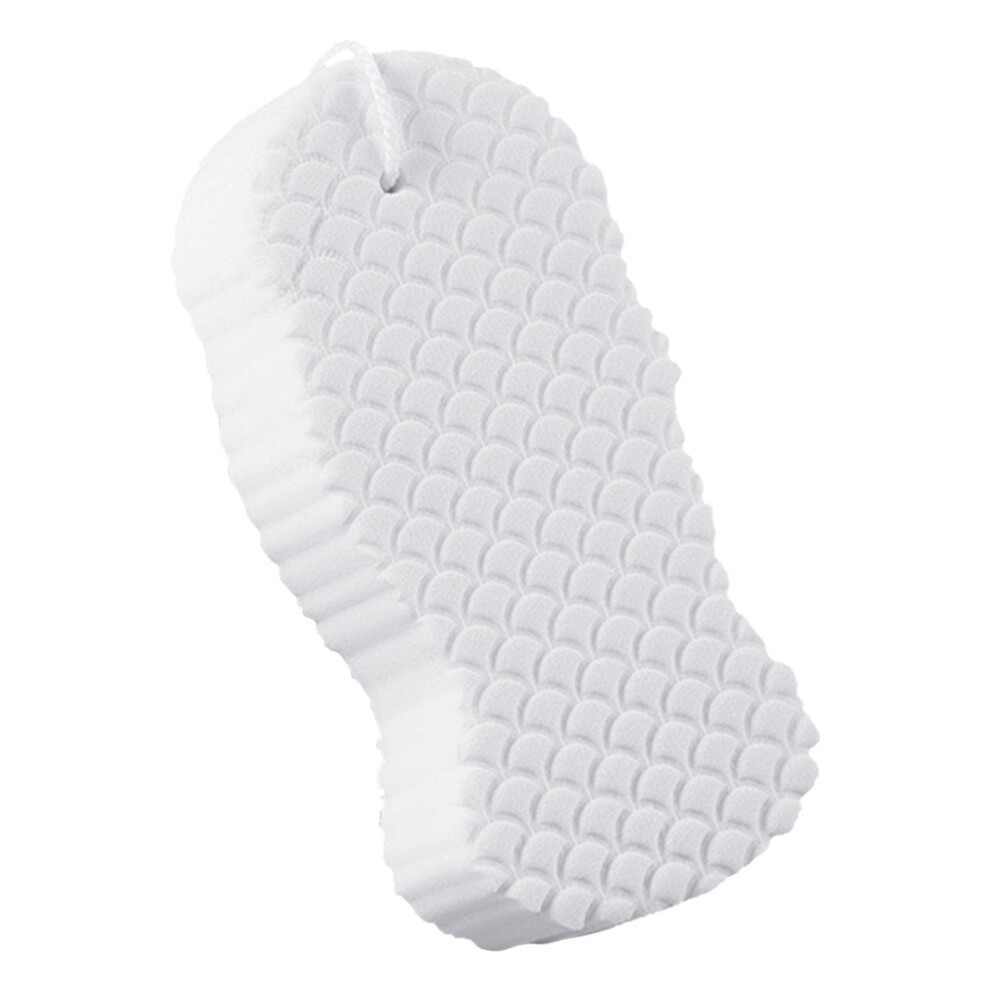 White Bath Sponge Soft Pva Shower Sponge Gentle Exfoliation Skinfriendly Reusable For All Ages