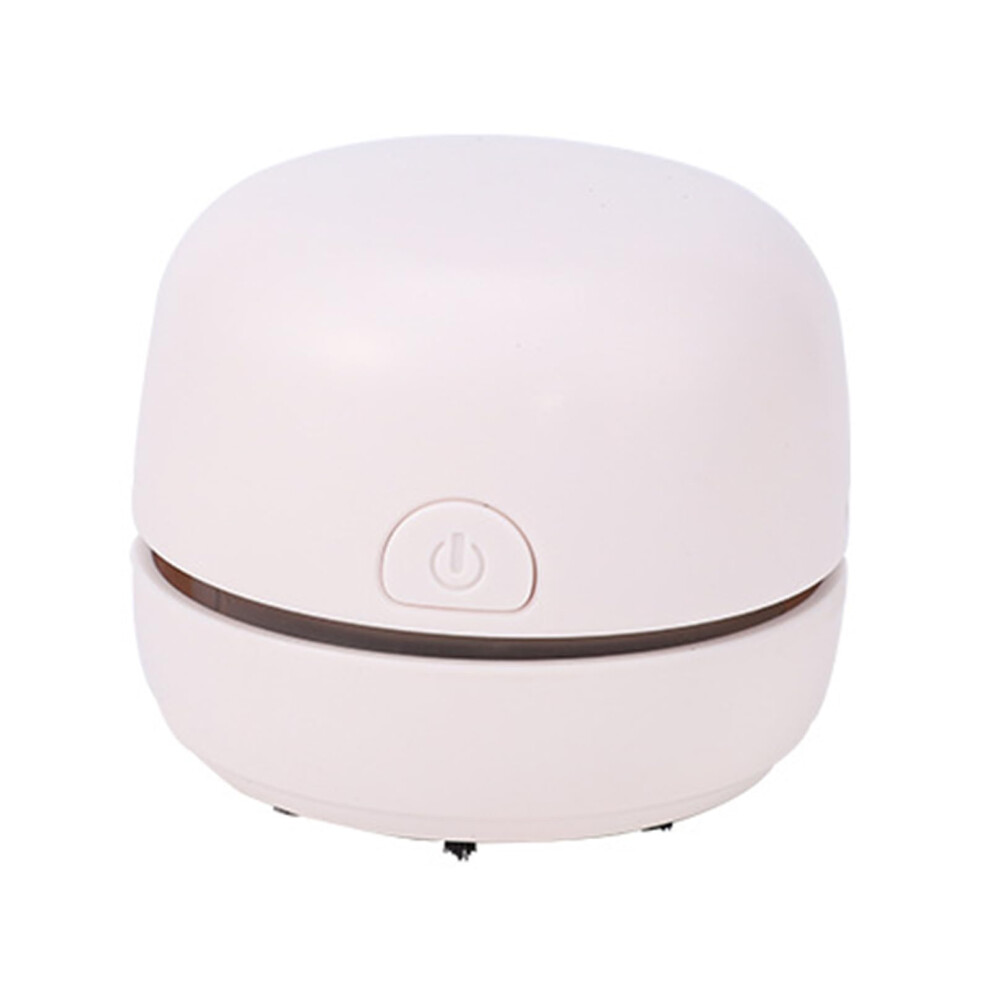 Desktop Vacuuming Cleaner Small Desk Portable Crumb Sweeper Tabletop Keyboard Cleaning Vacuum White 9365369538252