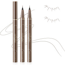 Lower Lash Eyeliner Waterproof Pen AntiSmudge UltraFine 0.01mm Tip Natural Brown 2Pcs