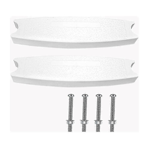 2-Pack Universal Pool Ladder Steps Replacement, 18 Inch Heavy-Duty Molded Plastic Swimming Pool Lad .