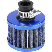 Car Air Intake Filter Universal Cold Air Filter Kit Crankcase Vent Cover Vent (blue) (1pcs)
