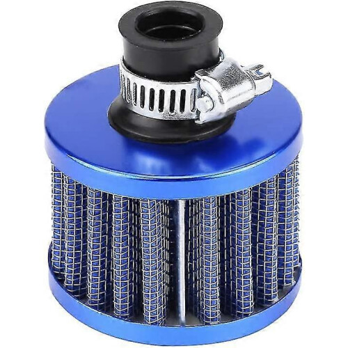 Car Air Intake Filter Universal Cold Air Filter Kit Crankcase Vent Cover Vent (blue) (1pcs)