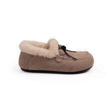 (EU 40,apricot)Winter Women's Waterproof Shoes, Faux Suede Warm Slip-on Shoes, Indoor Outdoor Non-Slip House Slippers, Anti-skid Snow Boots