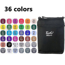 (36colors) 24-80 Colors Double Headed Oily Art Marker Pen Set for Draw Sketching Oily Tip Based Markers