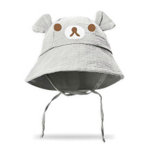 (gray) Baby Summer Sun Hat,Girls Breathable Sun Protection Cap,Toddler Cute Sun Hat,0-24 Months Lightweight Sunshade