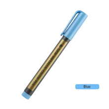 (blue) 10 Colors Metallic Markers,Kawaii Waterproof Permanent Paint Pens,Water-based Color Stationery Pens