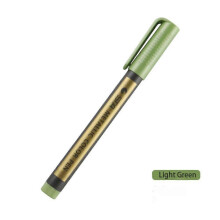 (light green) 10 Colors Metallic Markers,Kawaii Waterproof Permanent Paint Pens,Water-based Color Stationery Pens