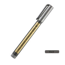 (grey) 10 Colors Metallic Markers,Kawaii Waterproof Permanent Paint Pens,Water-based Color Stationery Pens