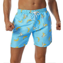 (KD16047,XXXXL)Mens Beach Shorts,3D Pineapple Print,Surf Swim Trunks,Hawaiian Style Shorts,Fruit Graphic Casual,Quick Dry Swimwear