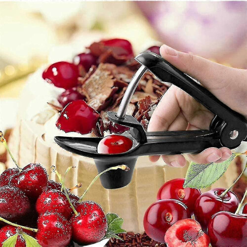 (Black) Cherry Fruit Kitchen Olive Core Remove Pit Tool Seed Gadget Stoner Corer Pitter Remover(green) 2
