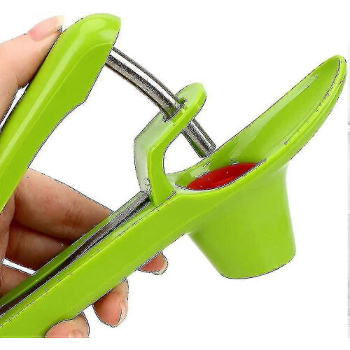 (Green) Cherry Fruit Kitchen Olive Core Remove Pit Tool Seed Gadget Stoner Corer Pitter Remover(green) 2
