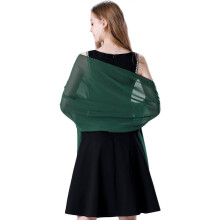 (Dark Green 31  )Women Transparent Chiffon Shawl,Elegant Soft Silky,Breathable Lightweight,Evening Dress Wrap Shawl