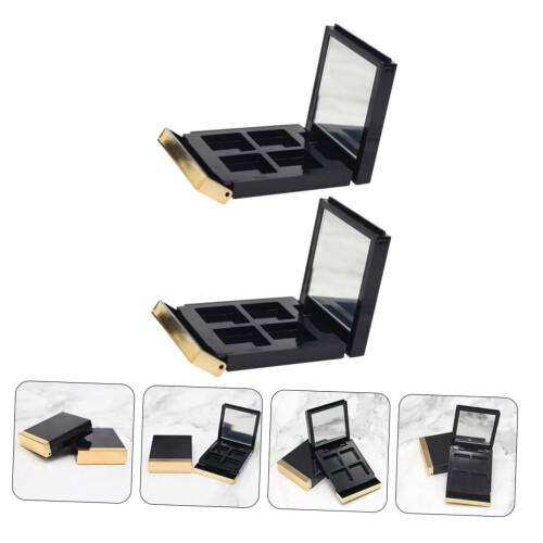 Empty Makeup Palette Set for Eyeshadow and Lipstick, Compact Travel Size DIY Cosmetic Container 1