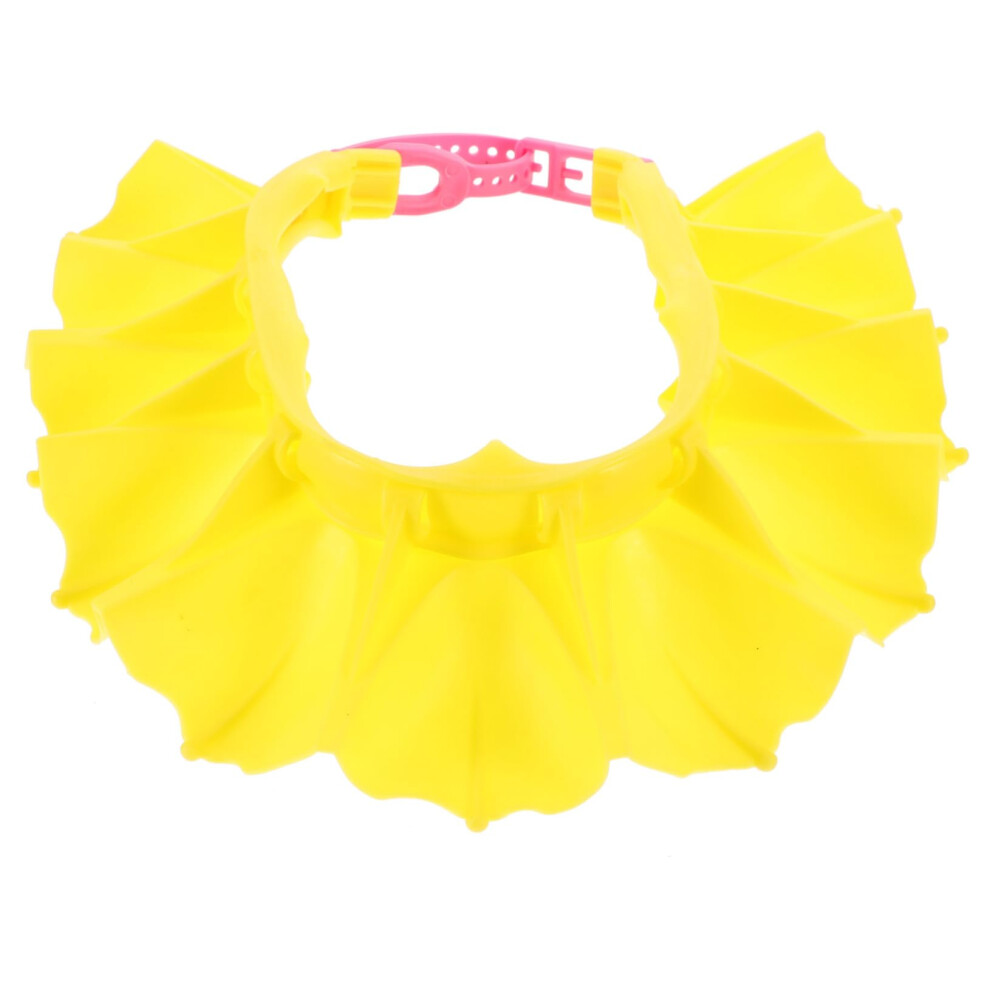 Baby Bath Visor Toddler Shampoo Cap Adjustable Soft Silicone Hat Protects Eyes and Ears