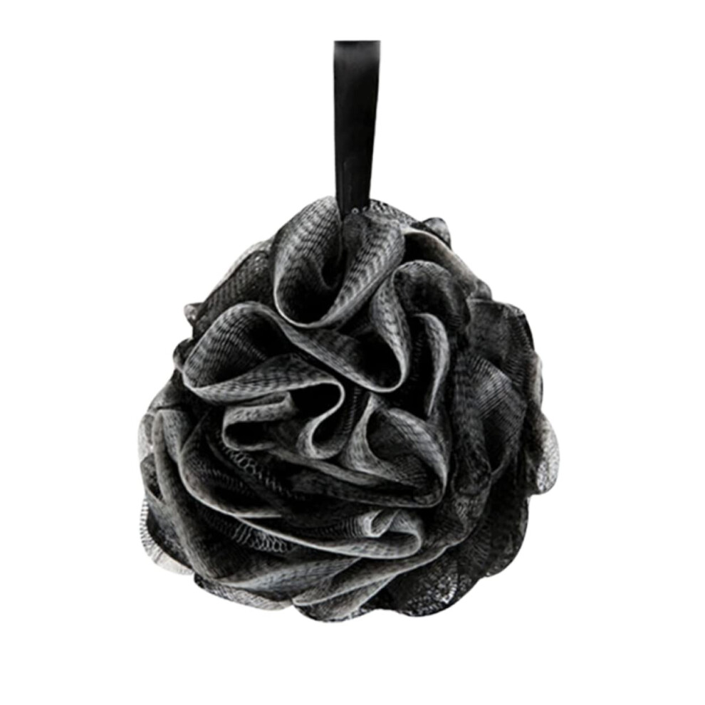Black Bath Loofah Shower Sponge For Gentle Skin Exfoliation And Rich Lather Creation