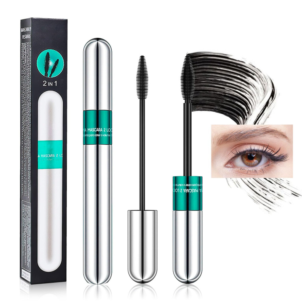 Black Tubing Mascara Waterproof Vegan Lengthening And Volumizing, Longlasting Smudgeproof