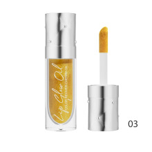 Lip Plumper Gloss with Deep Hydration, Mini Tinted Clear Lip Oil for Women and Teens, Dragon Gold
