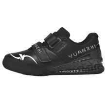 Weightlifting Shoes for Men with NonSlip Rubber Sole, Breathable Squat Shoes for Gym, Black 43 EU