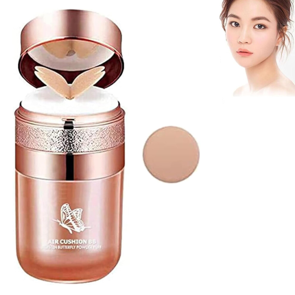 LongLasting Waterproof Liquid Foundation with Full Coverage Concealer and Natural Dewy Finish (Natural Color)