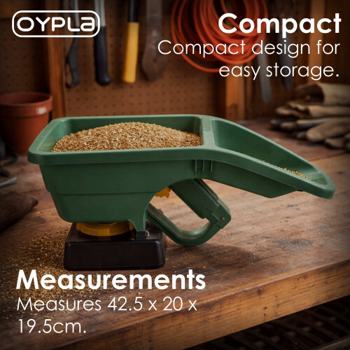 Oypla Oypla Handheld Garden Lawn Grass Feed Seed Fertiliser Spreader Shaker 2