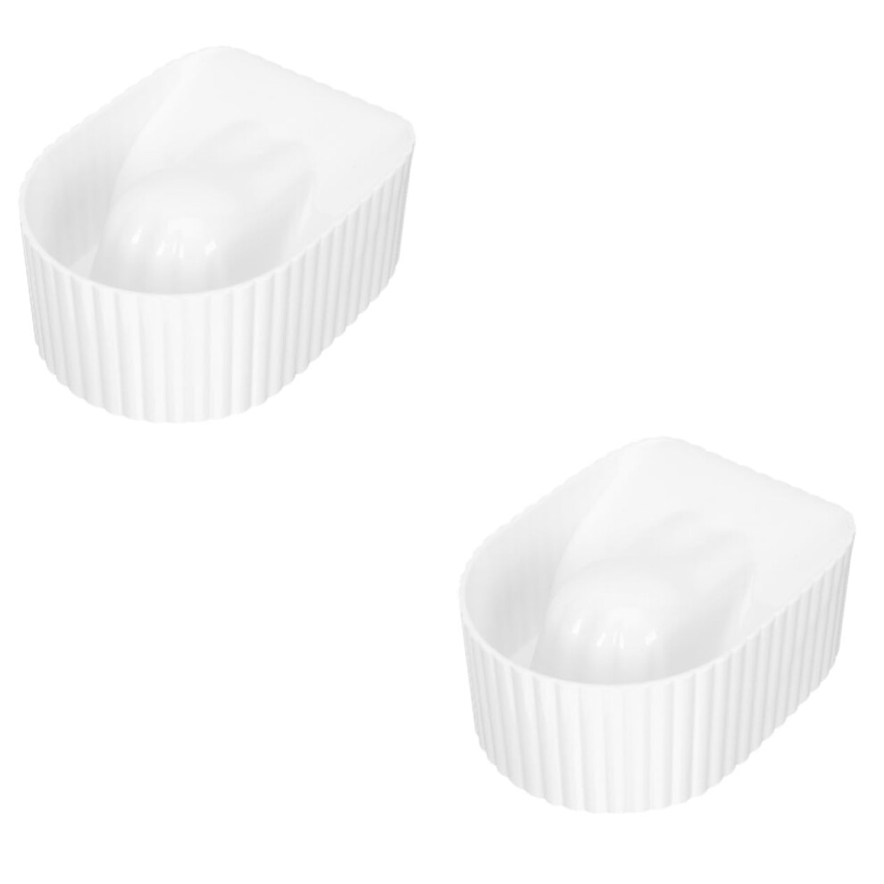 2pcs Nail Soaking Bowl Gel Nail Polish Remover Bowl for Manicure and Spa Use
