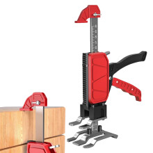 Hand Lifting Dangle Lever Arm Tool Adjustable Cabinet Support HeavyDuty Metal Construction Woodworking Furniture