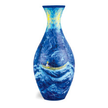 (Boat) 3D Puzzle Vase Unique Flower Vase Unique Puzzle Planter Made by 160 Curved Plastic Puzzle Pieces Present for Friends Family