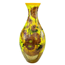 (to the Sun) 3D Puzzle Vase Unique Flower Vase Unique Puzzle Planter Made by 160 Curved Plastic Puzzle Pieces Present for Friends Family